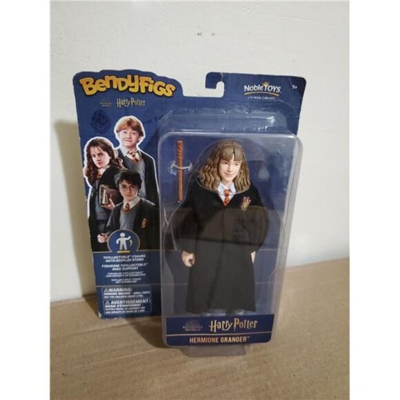 Harry Potter BendyFigs Collectible Figure Hermione Granger Bendable and Posable - Picture 6 of 6